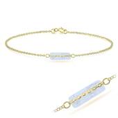 Gold Plated Quartz Silver Bracelet BRS-271-GP